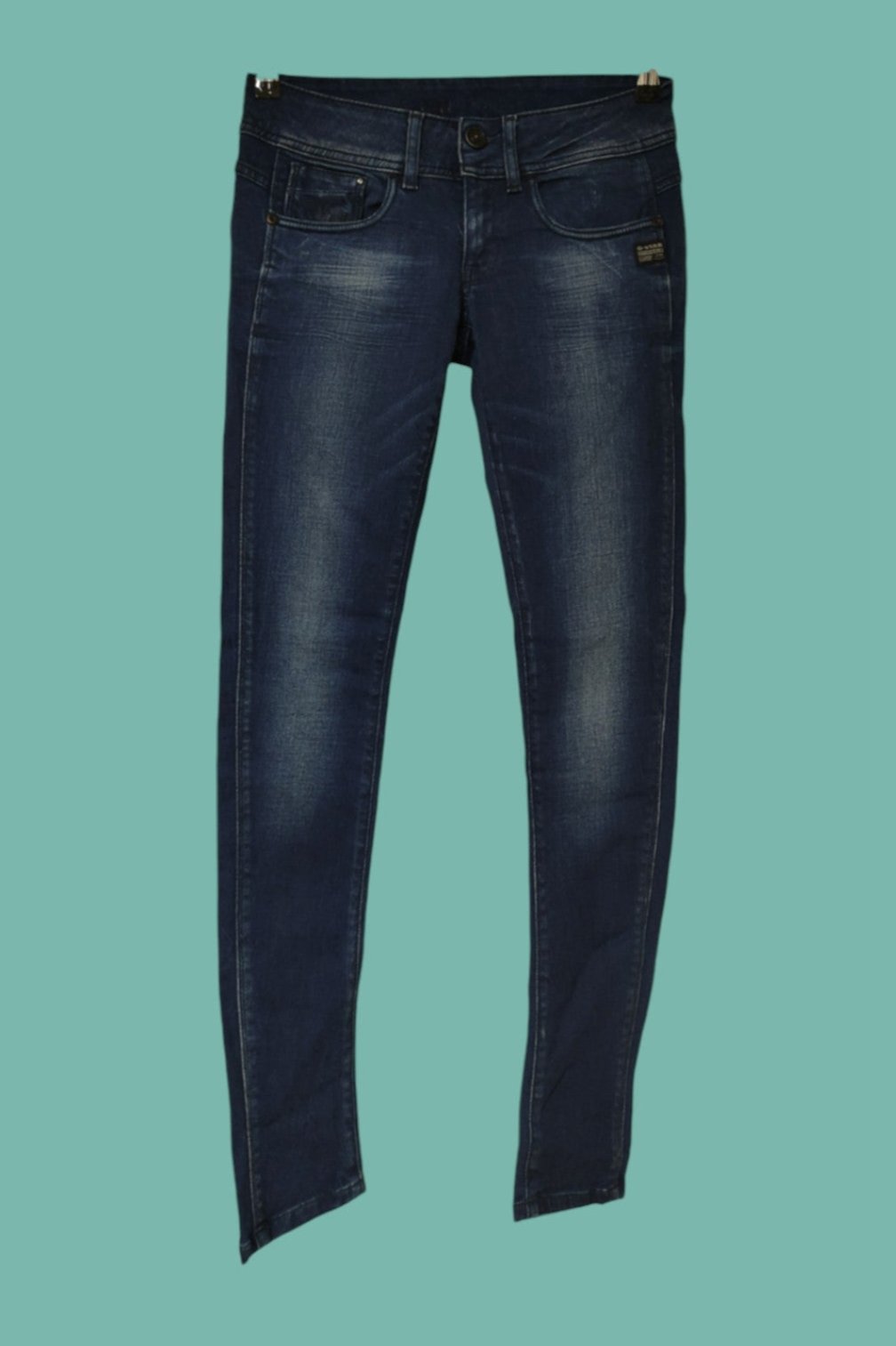 Γυναικείο Τζιν Παντελόνι G-Stars σε Σκούρο Μπλε Denim (Small)