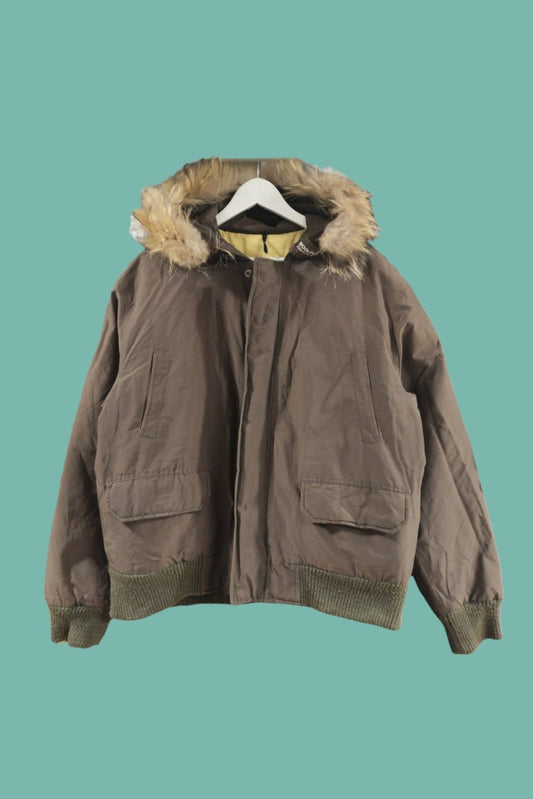 Ενισχυμένο Ανδρικό Μπουφάν WOOLRICH σε Καφέ χρώμα (Medium)