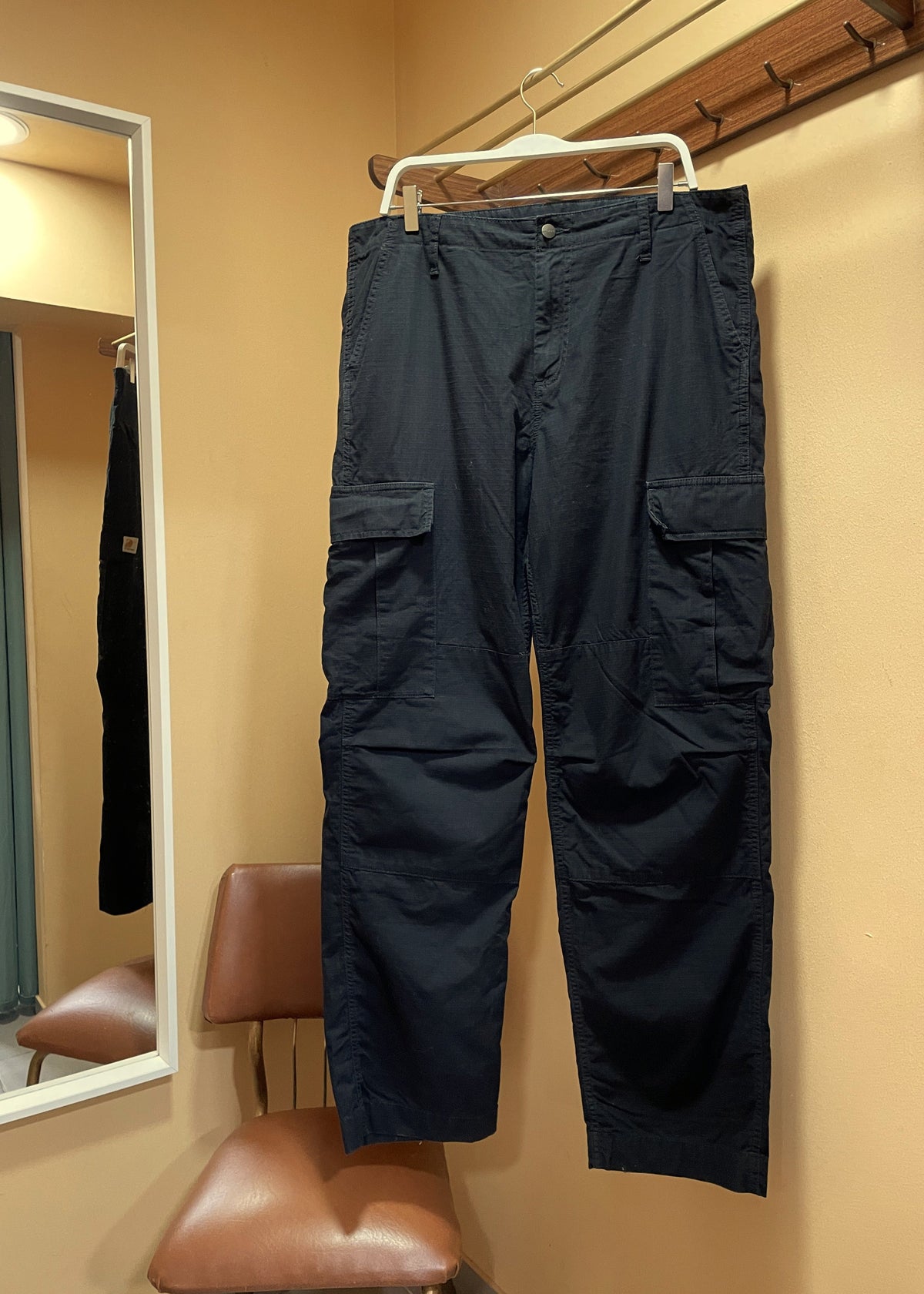 Cargo Aνδρικό Παντελόνι CARHARTT σε Blue Black χρώμα (No36)