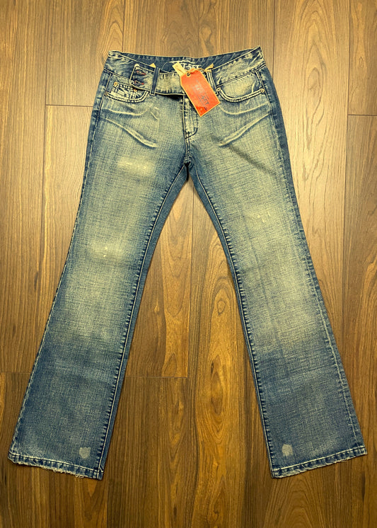 Dead Stock, Γυναικείο Tζιν Παντελόνι SET SET σε Ξεθωριασμένο Denim (No. 30)