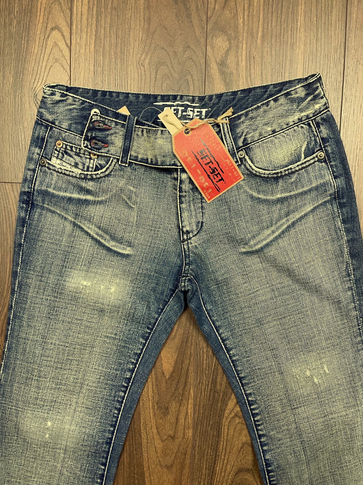 Dead Stock, Γυναικείο Tζιν Παντελόνι SET SET σε Ξεθωριασμένο Denim (No. 30)