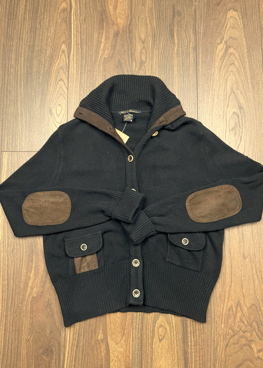 Πλεκτή Γυναικεία Ζακέτα από Μαλλί και Κασμίρι PAUL & SHARK σε Μαύρο χρώμα (M/L)