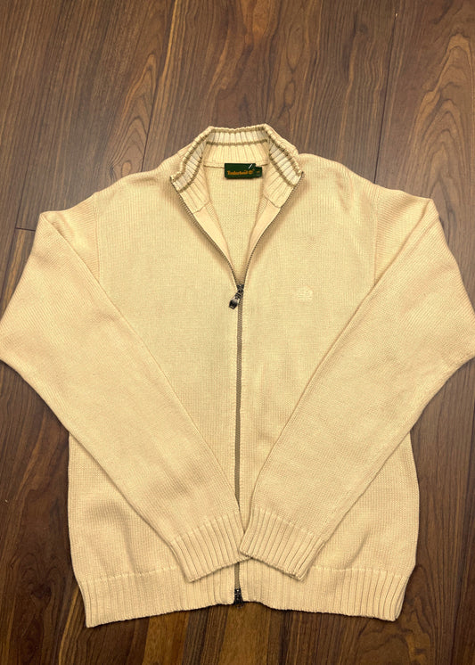 Πλεκτή Ανδρική Ζακέτα TIMBERLAND σε Μπεζ χρώμα (Large)