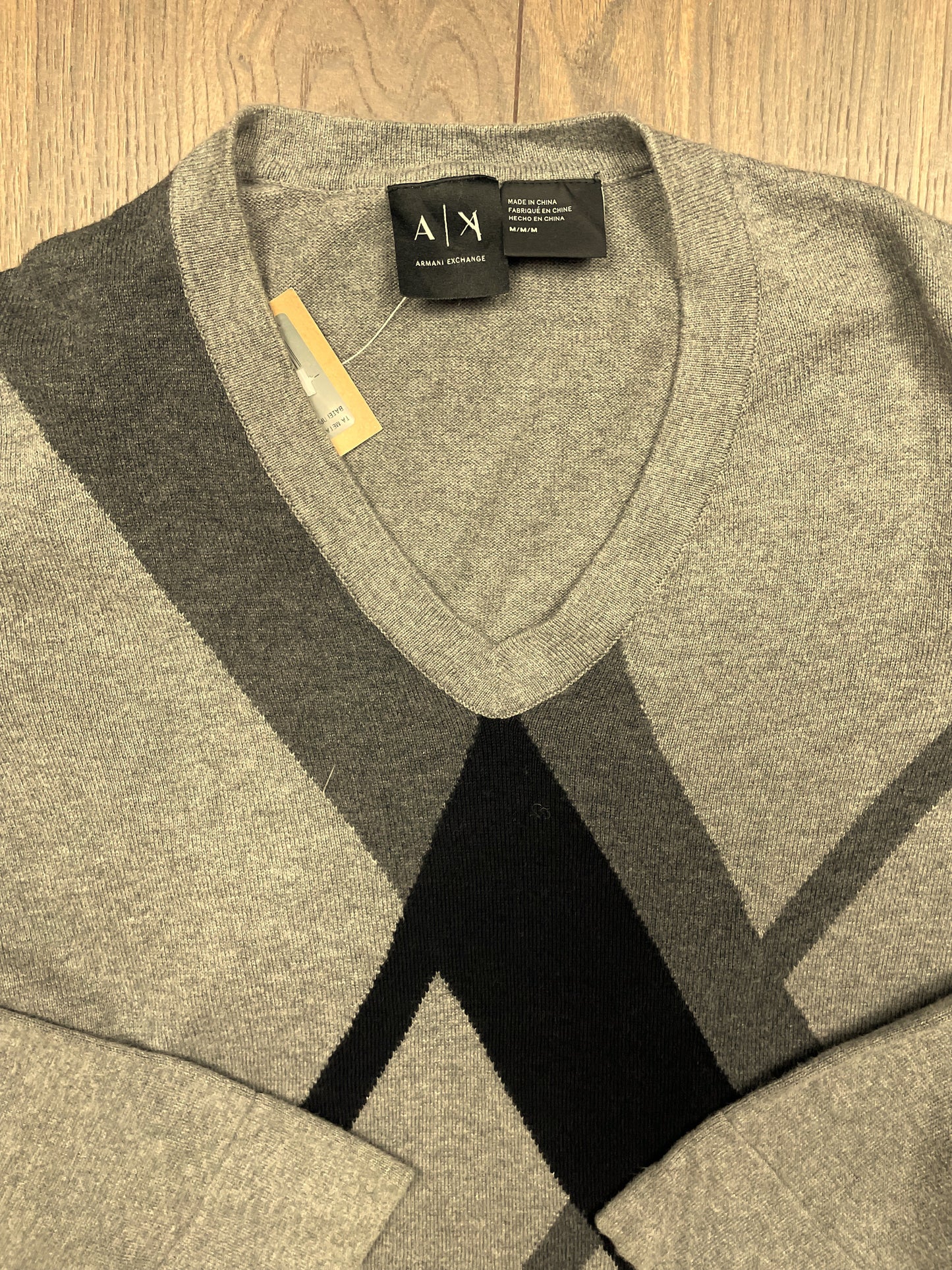 Γυναικεία Πλεκτή Μπλούζα / Λεπτό Πουλόβερ AX ARMANI Exchange σε Γκρι χρώμα (Άνετο M)
