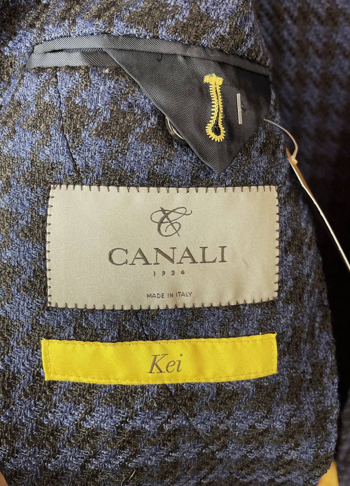 Premium Ανδρικό Σακάκι CANALI 1934 σε Σκούρο Μπλε - Μαύρο χρώμα (Small / Fitted Medium)