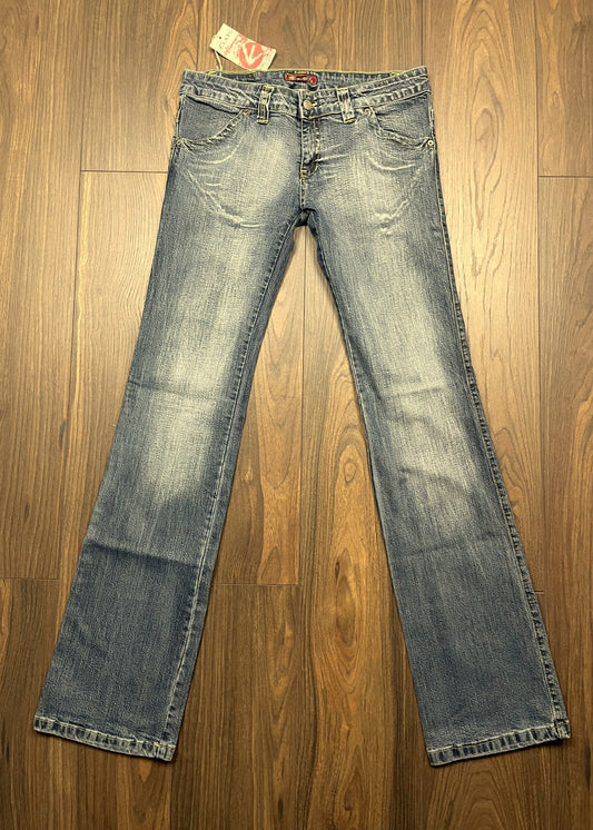 Dead Stock, Γυναικείο Tζιν Παντελόνι Set Set σε Ξεθωριασμένο Denim