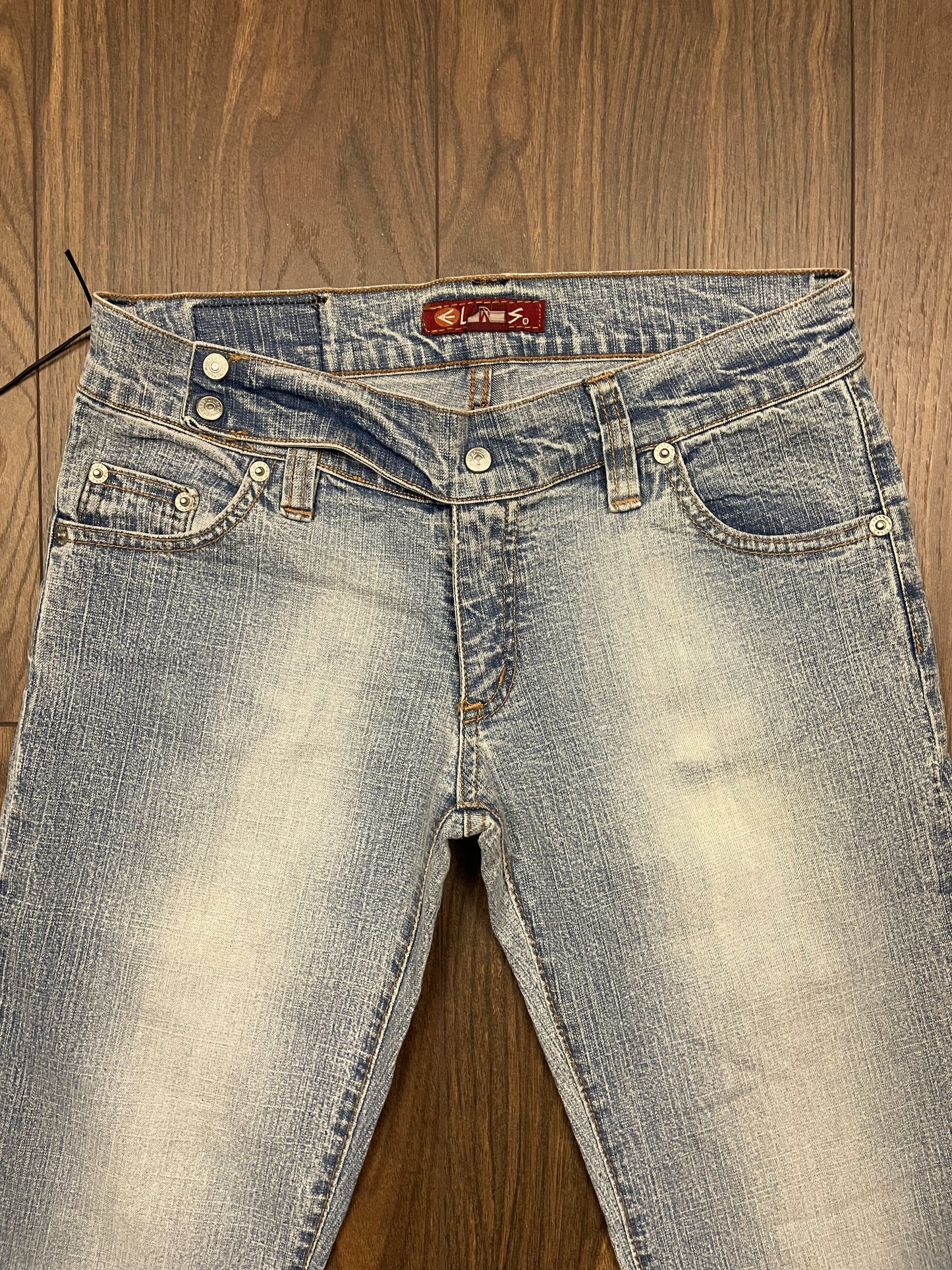 Dead Stock, Γυναικείο Tζιν Παντελόνι ELXIS σε Ανοιχτό Ξεθωριασμένο Denim (Small)