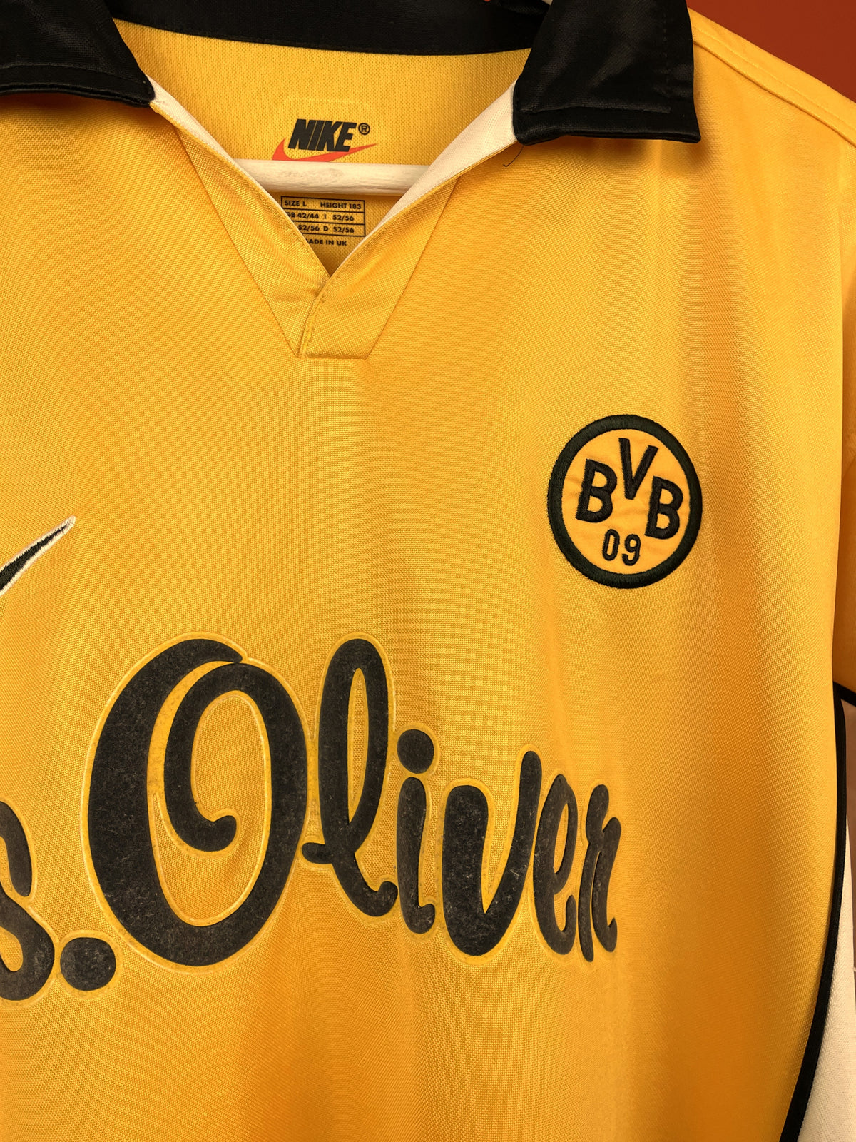 Ποδοσφαιρική Φανέλα Borussia Dortmund (1998-2000) - ΝΙΚΕ (Χορηγ. S. Oliver) (Large)