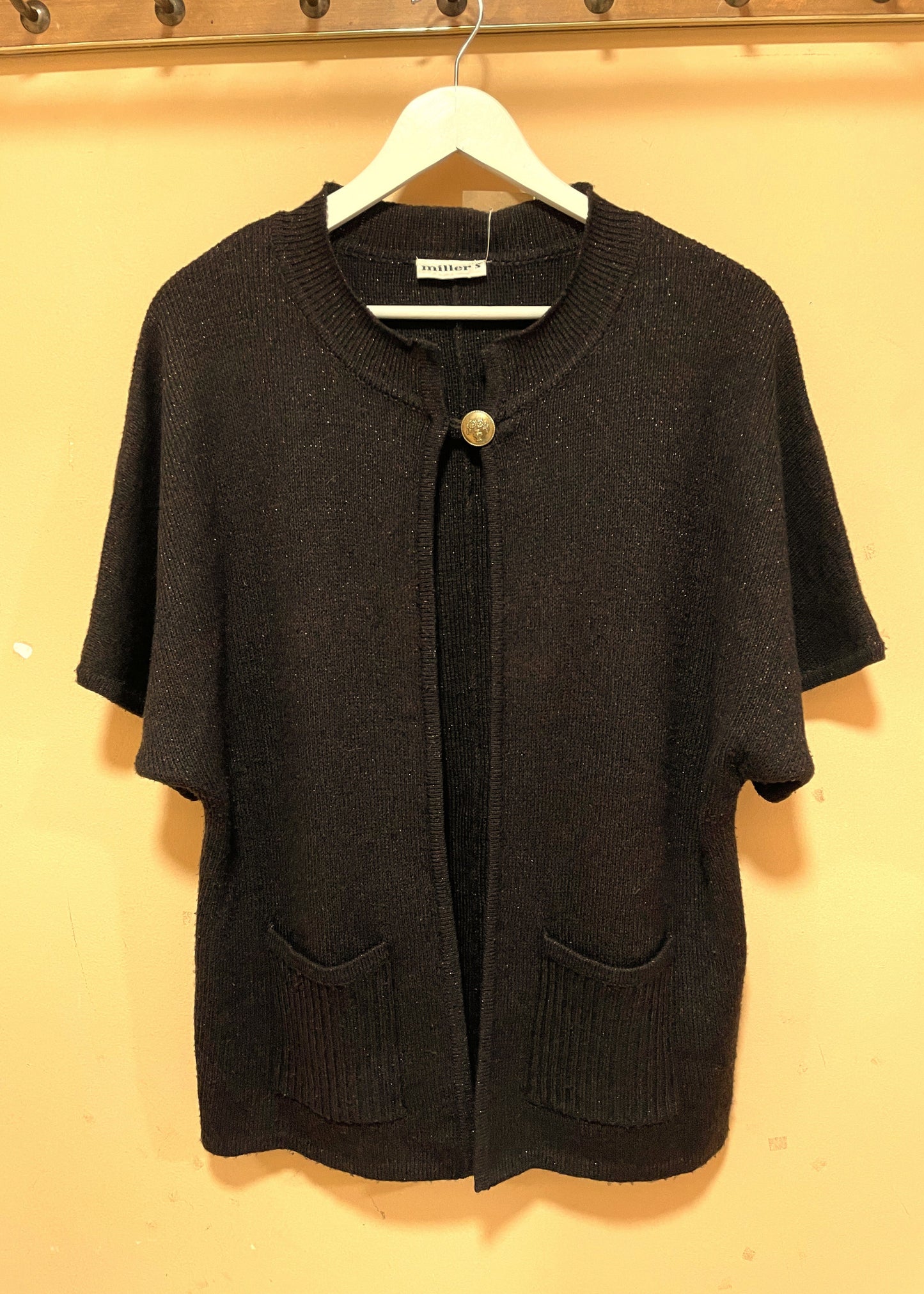 Vintage, Γυναικεία Πλεκτή Ζακέτα MILLER'S σε Σκούρο Καφέ