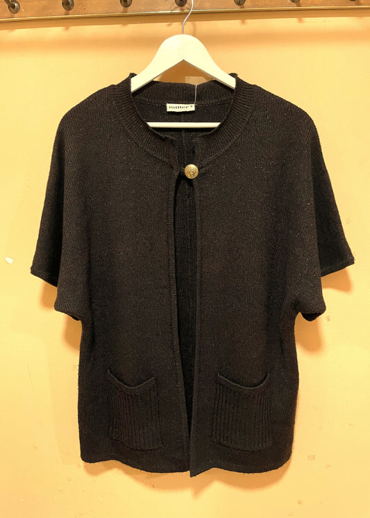 Vintage, Γυναικεία Πλεκτή Ζακέτα MILLER'S σε Σκούρο Καφέ