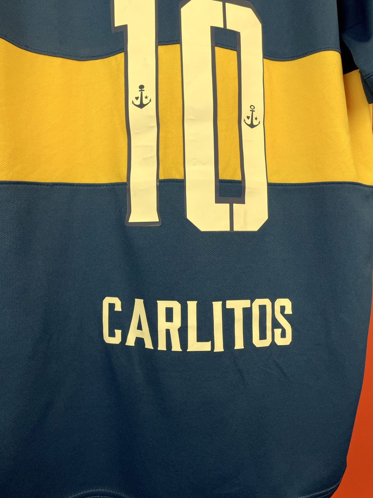 Ποδοσφαιρική Φανέλα Boca Juniors (2014-15) - Carlitos Tevez #10 (Fitted Large)
