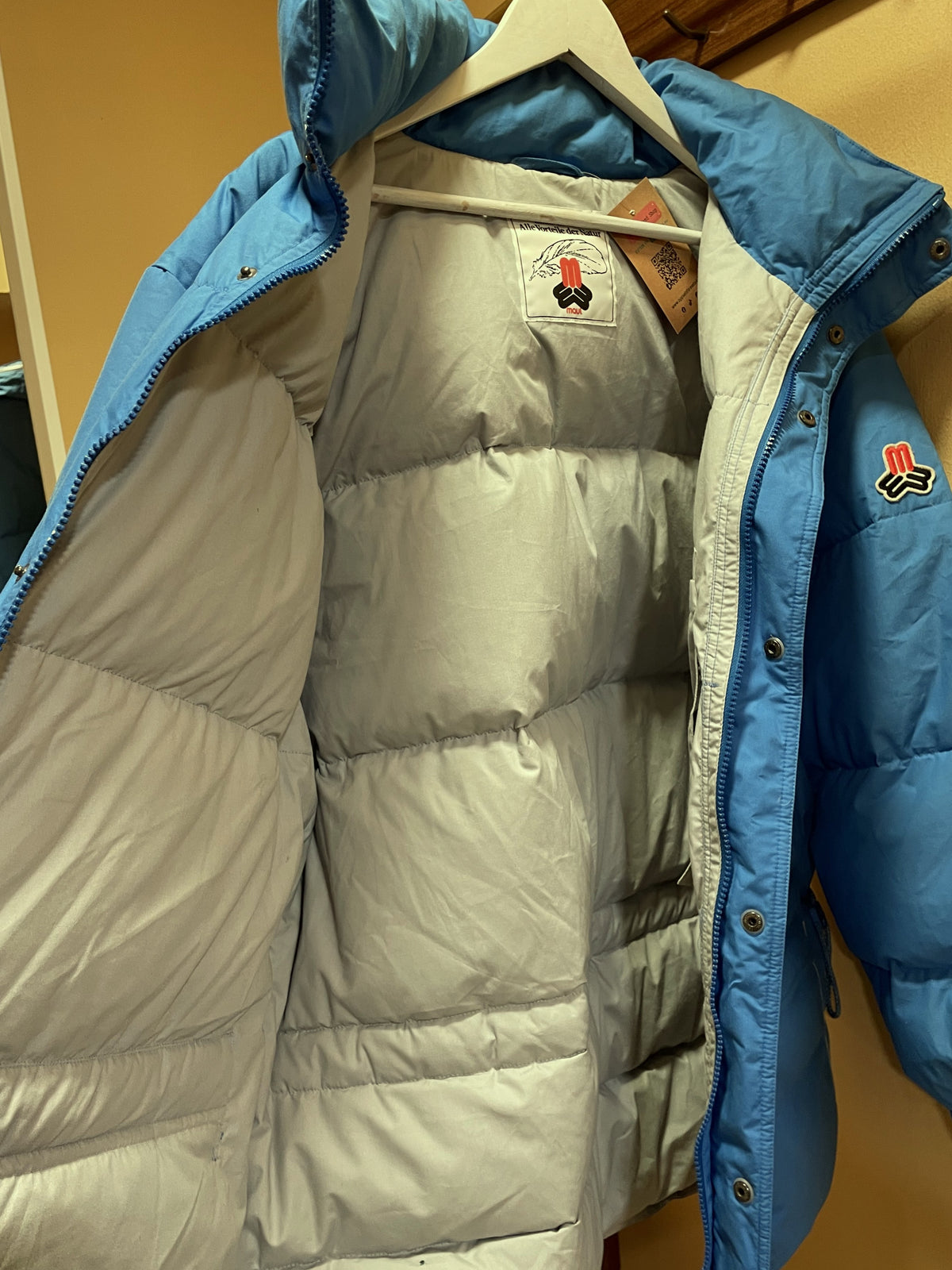 Vintage, Outdoor Ανδρικό Μπουφάν MAUL με Πουπουλένια επένδυση σε Γαλάζιο Χρώμα (Large)