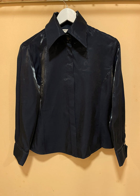 Vintage Γυναικείο Πουκάμισο ERAKIN OSMANBEY σε Μαύρο χρώμα (Small)