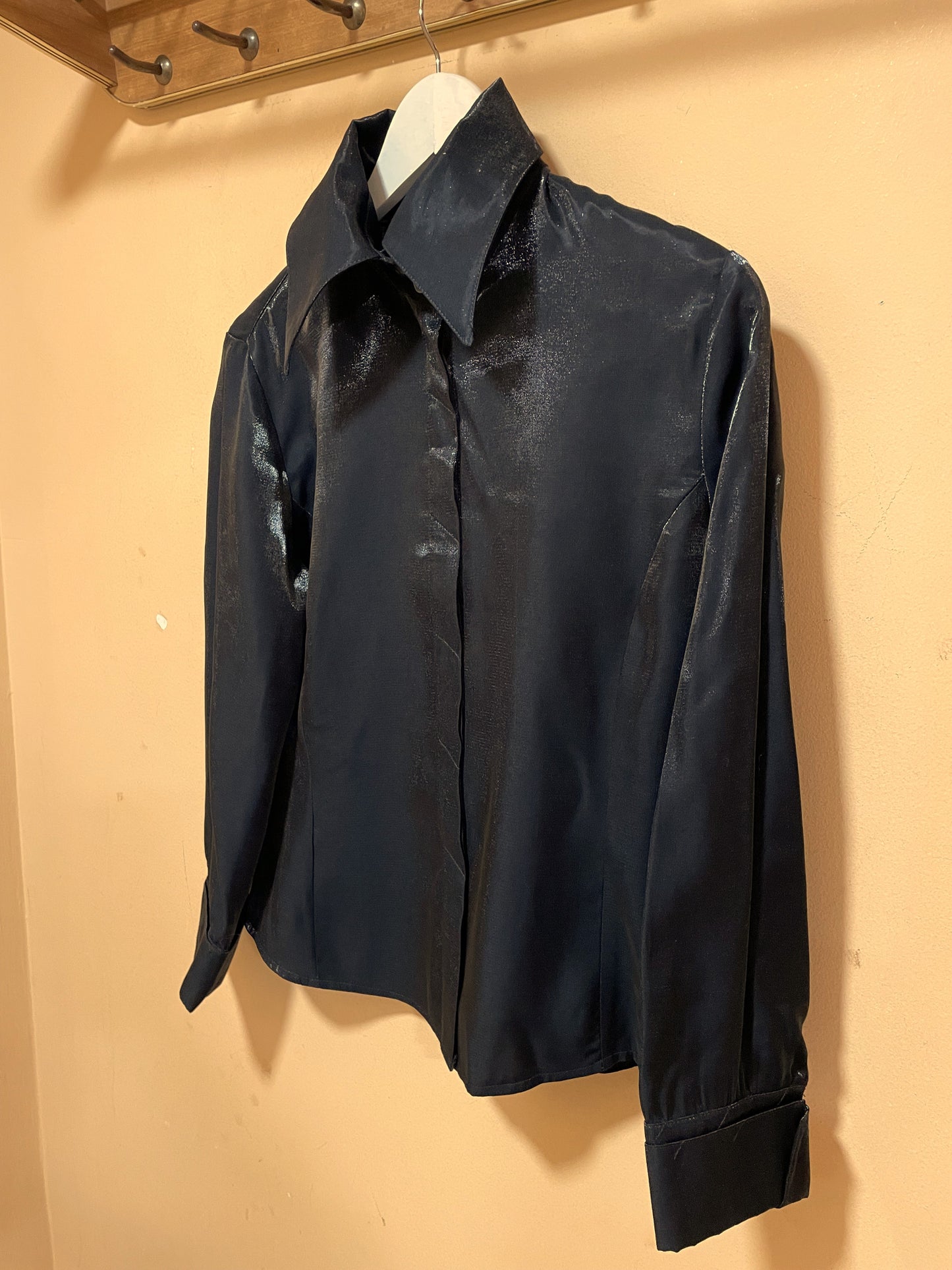 Vintage Γυναικείο Πουκάμισο ERAKIN OSMANBEY σε Μαύρο χρώμα (Small)