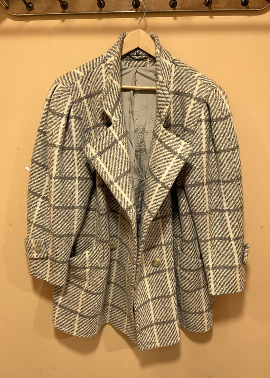 Vintage, Μάλλινο Γυναικείο Πανωφόρι / Ημίπαλτο YOUR SIXTH SENSE σε Μπεζ -Χρώμα του Πούρου (XL)