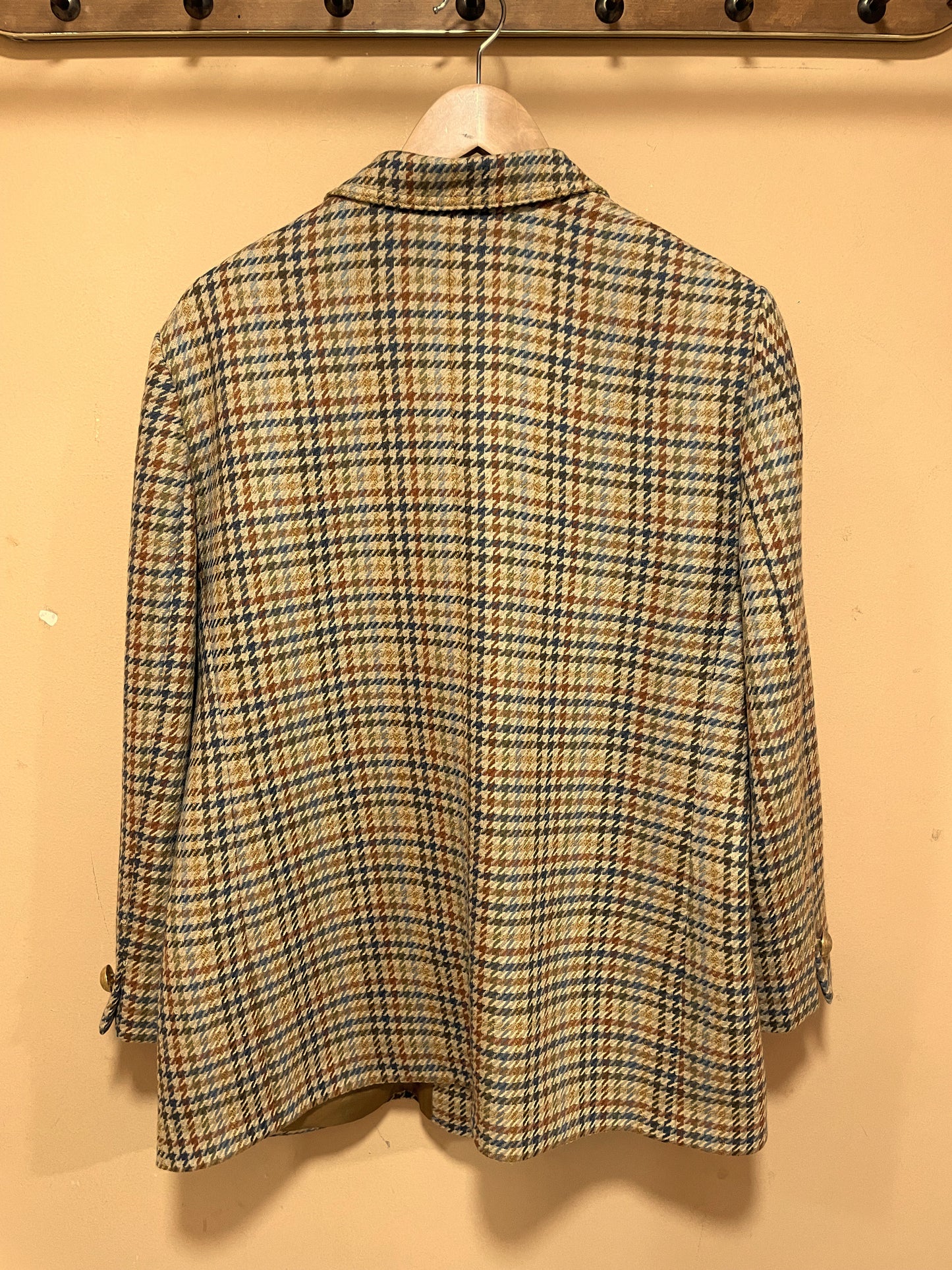 Vintage, Μάλλινο Γυναικείο Σακάκι σε Φθινοπωρινά χρώματα (L/XL)