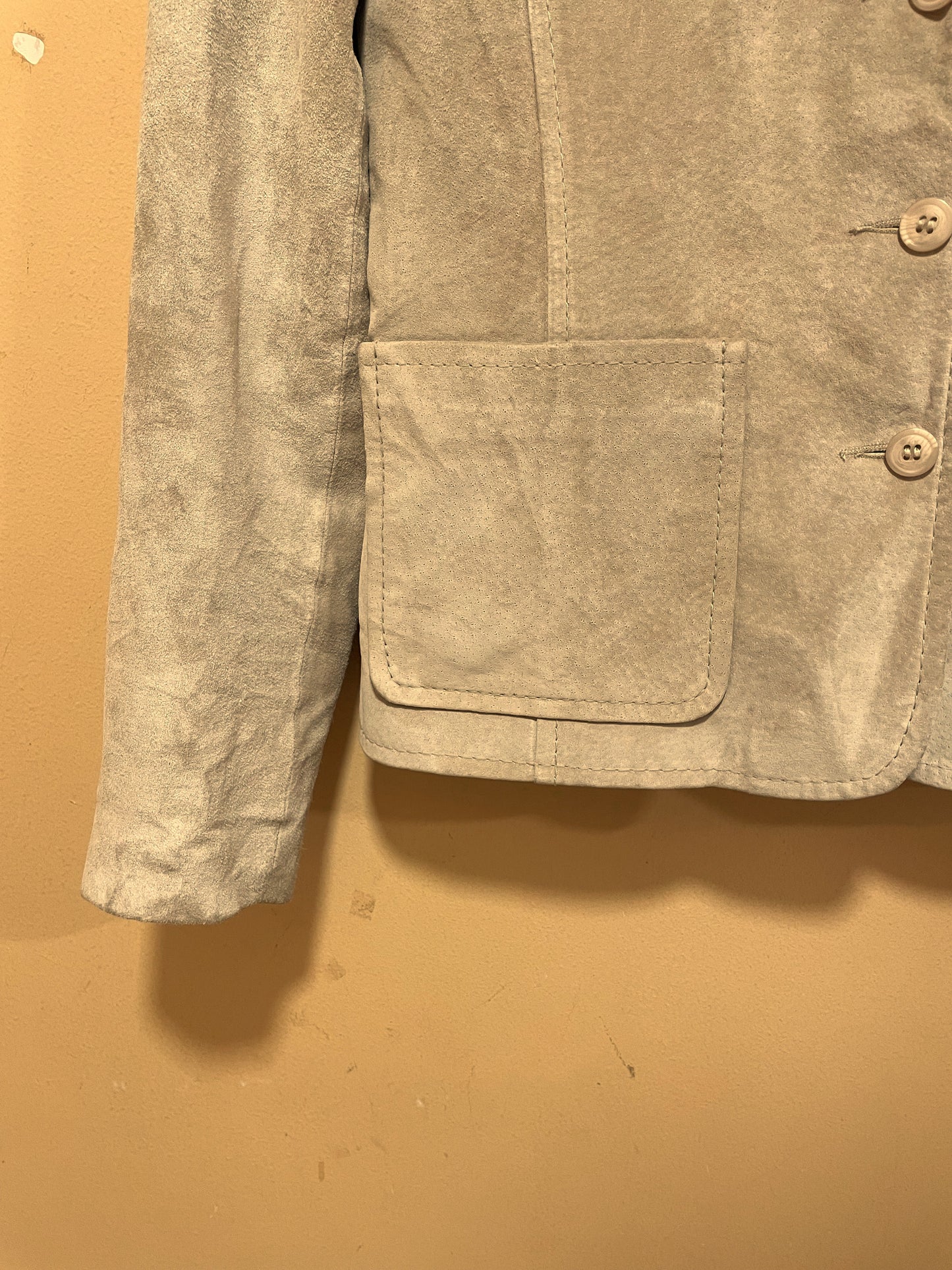 Δερμάτινο Γυναικείο Τζάκετ / Πανωφόρι MEXX σε Μπεζ χρώμα (S/M)