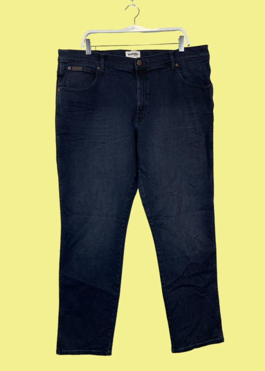 Stock, Aνδρικό Τζιν Παντελόνι WRANGLER σε Σκούρο Denim χρώμα (No. 42)