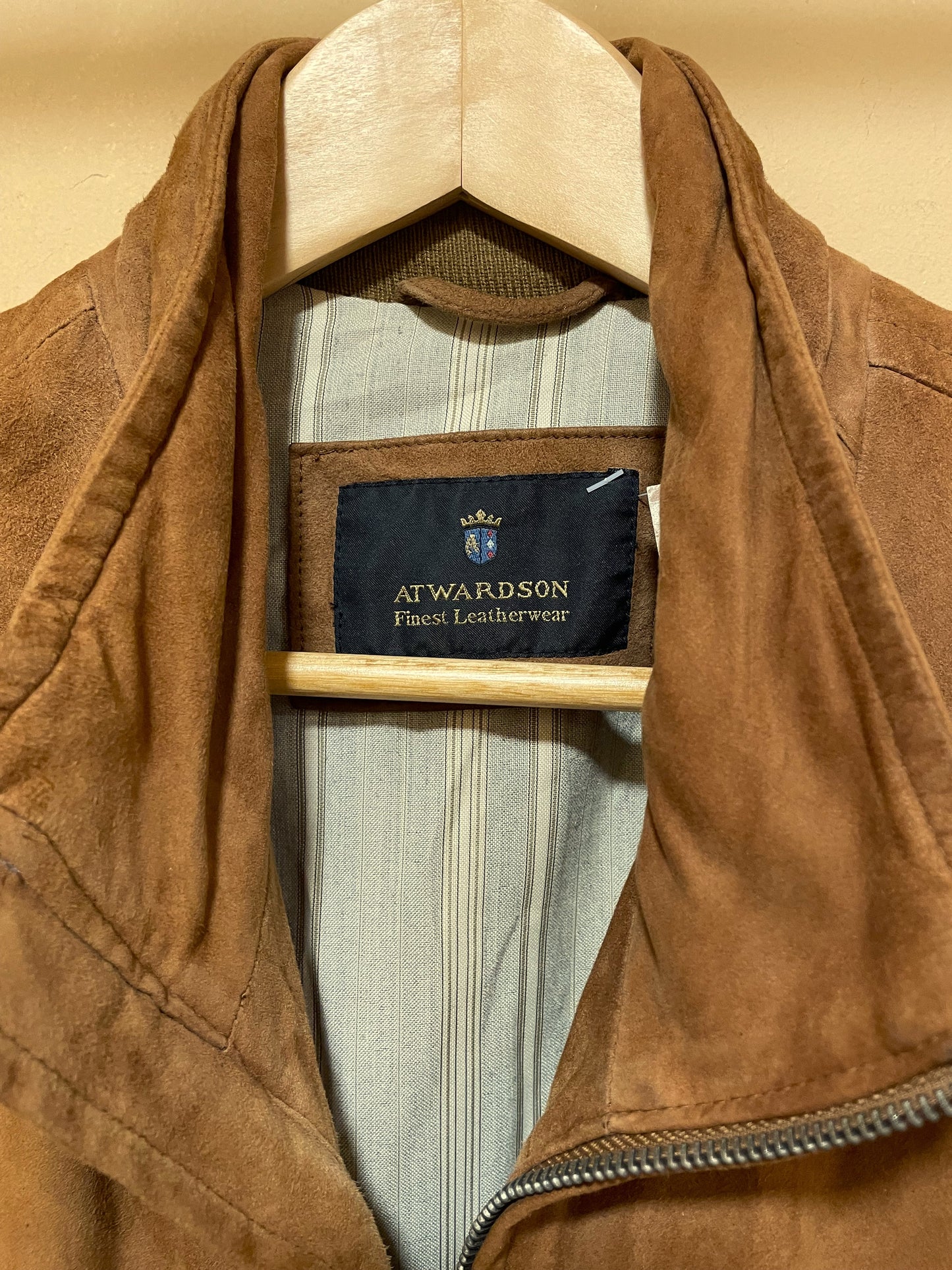 Δερμάτινο / Σουέτ Ανδρικό Τζάκετ PETER FITCH Finest Leatherwear σε Καφέ χρώμα (M/L)