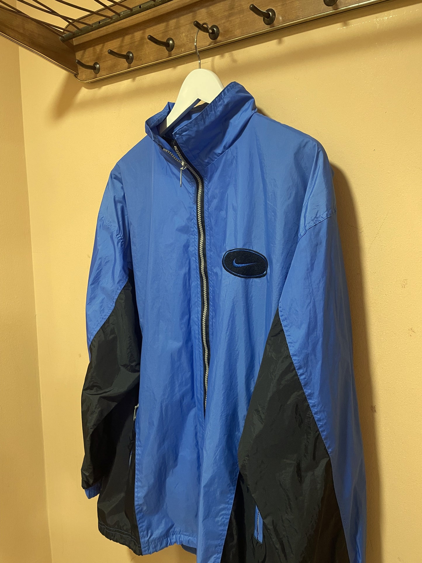 Αθλητικό Ανδρικό Τζάκετ ΝIKE σε Μπλε - Μαύρο χρώμα (Άνετο XL)