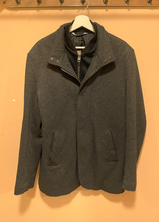 Ανδρικό Ημίπαλτο ZARA Man σε Σκούρο Γκρι