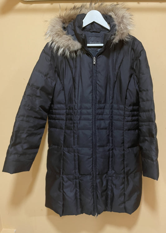 Γυναικείο, Μακρύ Μπουφάν με επένδυση από πούπουλα SERGIO TACCHINI σε Μαύρο χρώμα (Large-Κομψή γραμμή)