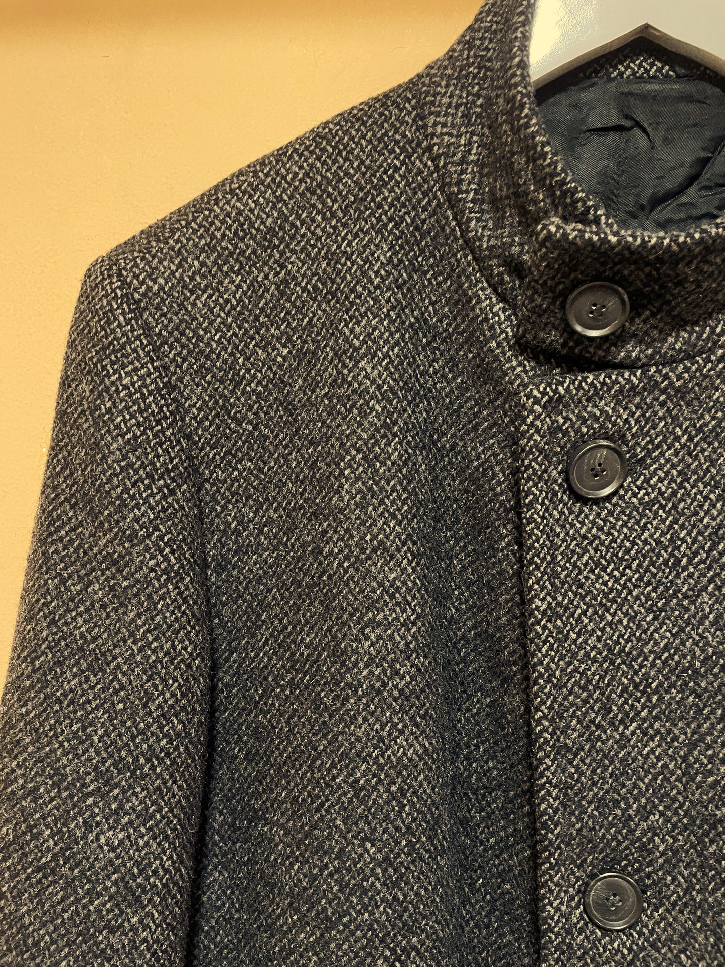 Μάλλινο Ανδρικό Παλτό HUGO BOSS σε Γκρι Χρώμα (XL)