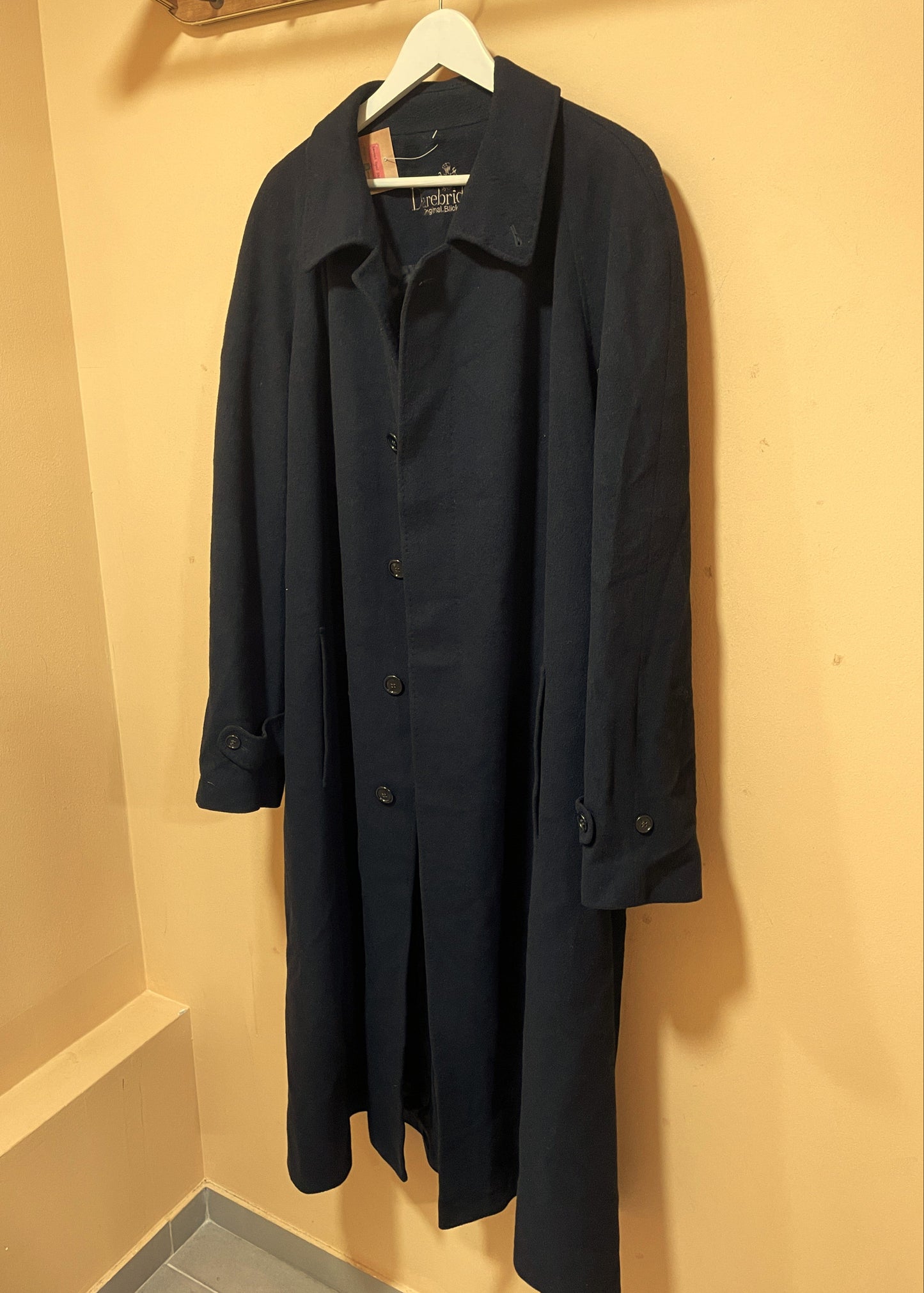 Μακρύ Ανδρικό Παλτό DAREBRIDGE ORIGINAL BLOCKER σε Blue Black Χρώμα