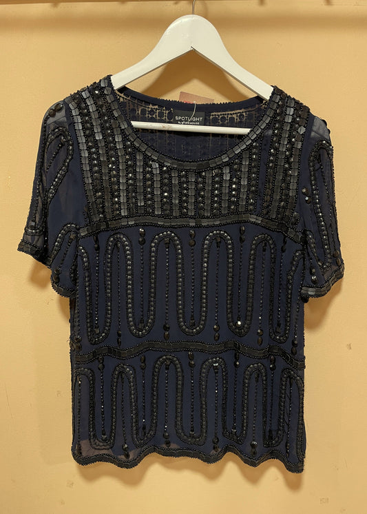 Αμπιγιέ Μπλούζα SPOTLIGHT σε Blue Black χρώμα (Medium)