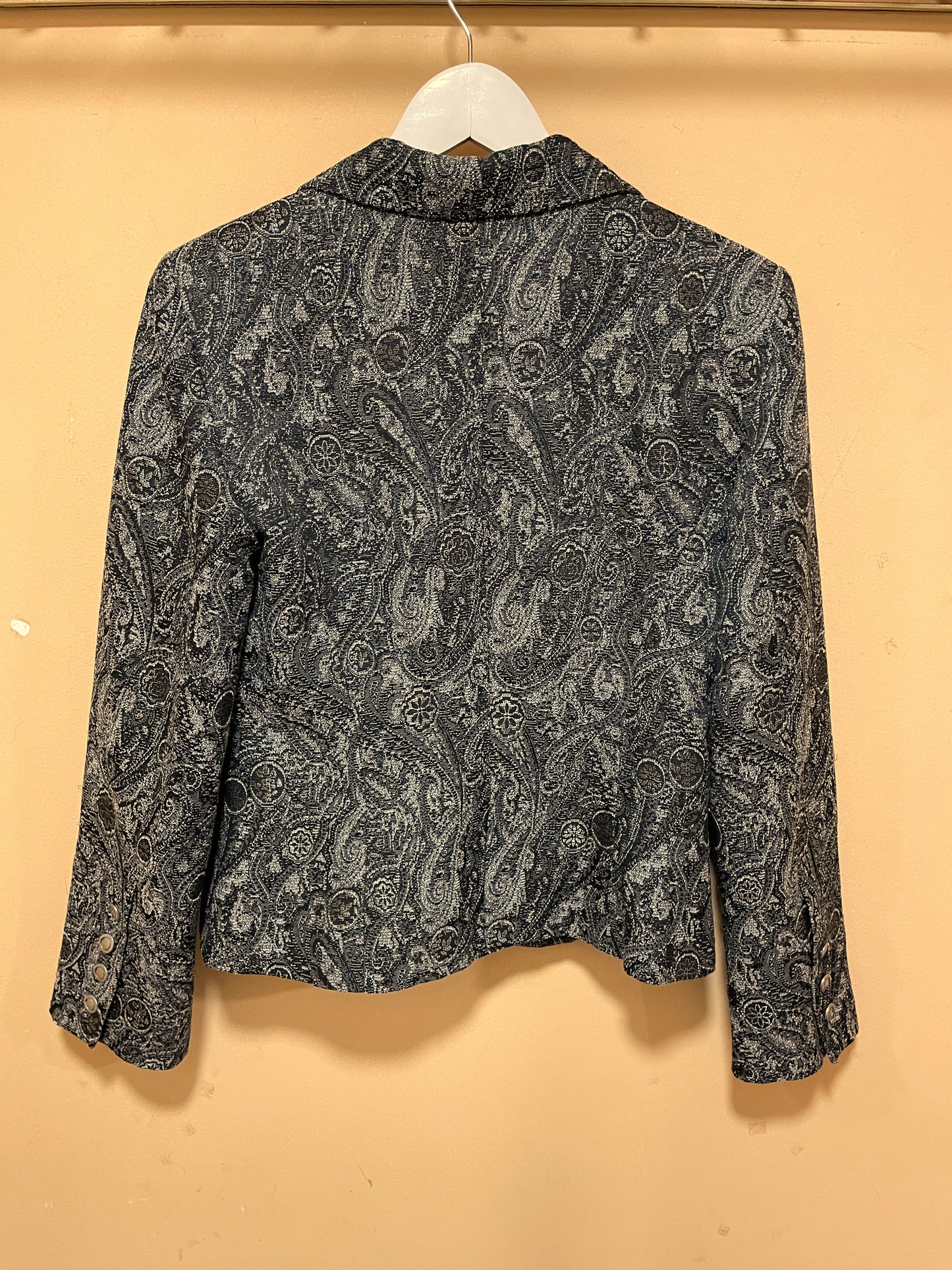 Vintage Γυναικείο Σακάκι DIKA σε Γκρι - Ασημί χρώμα (Small)