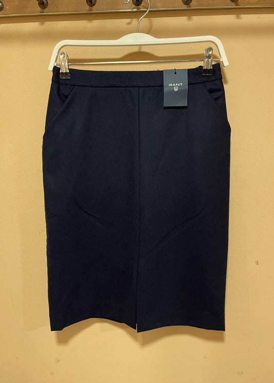Stock, Μάλλινη Φούστα GANT σε Σκούρο Μπλε χρώμα