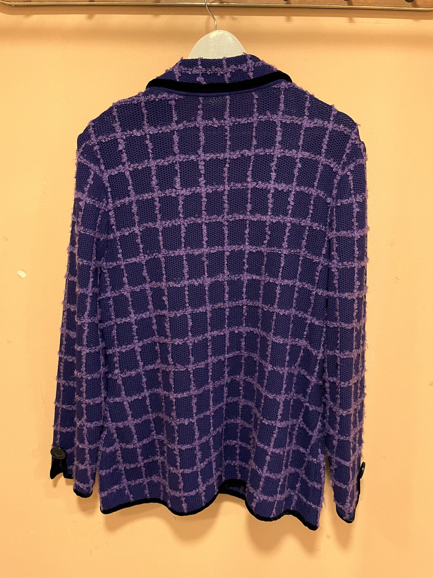 Πλεκτή Γυναικεία Ζακέτα σε Μωβ χρώμα (XL)