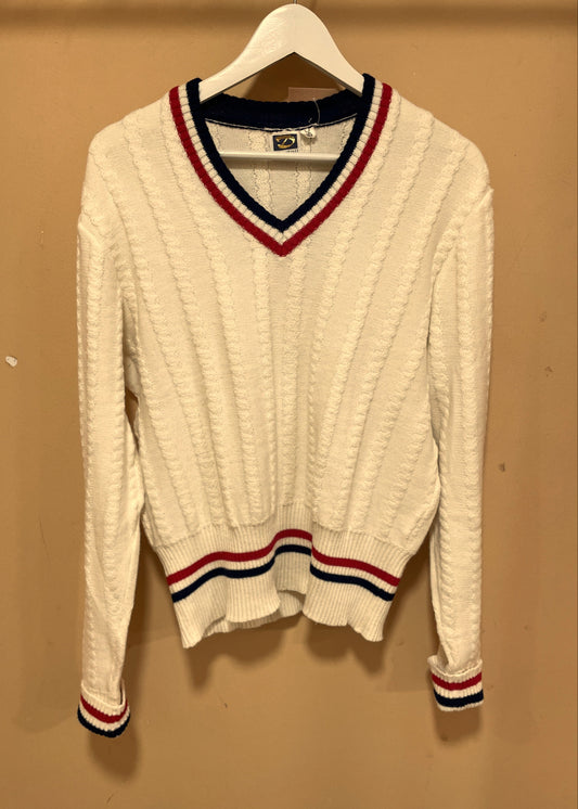 Vintage Γυναικεία Πλεκτή Μπλούζα / Πουλόβερ MODELL σε Ζαχαρί Χρώμα (Άνετο M)