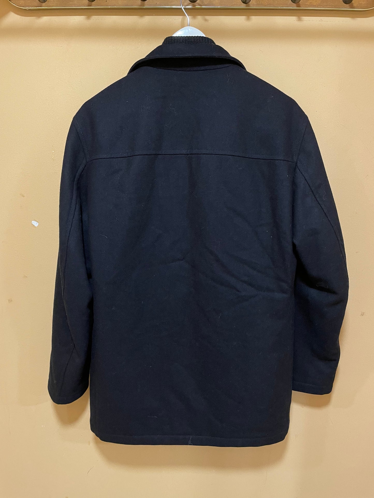 Μάλλινο Ανδρικό Ημίπαλτο HUGO BOSS σε Μαύρο Χρώμα (Medium-No 44)