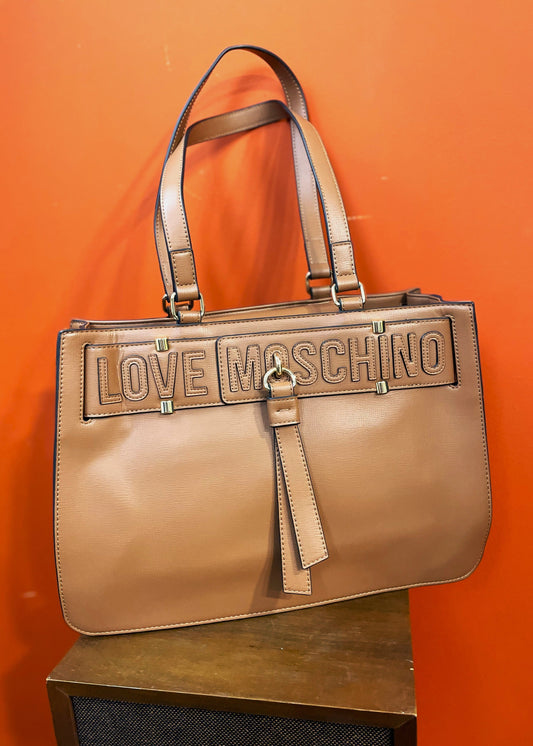 Stock, Γυναικεία Τσάντα LOVE MOSCHINO σε Ταμπά χρώμα