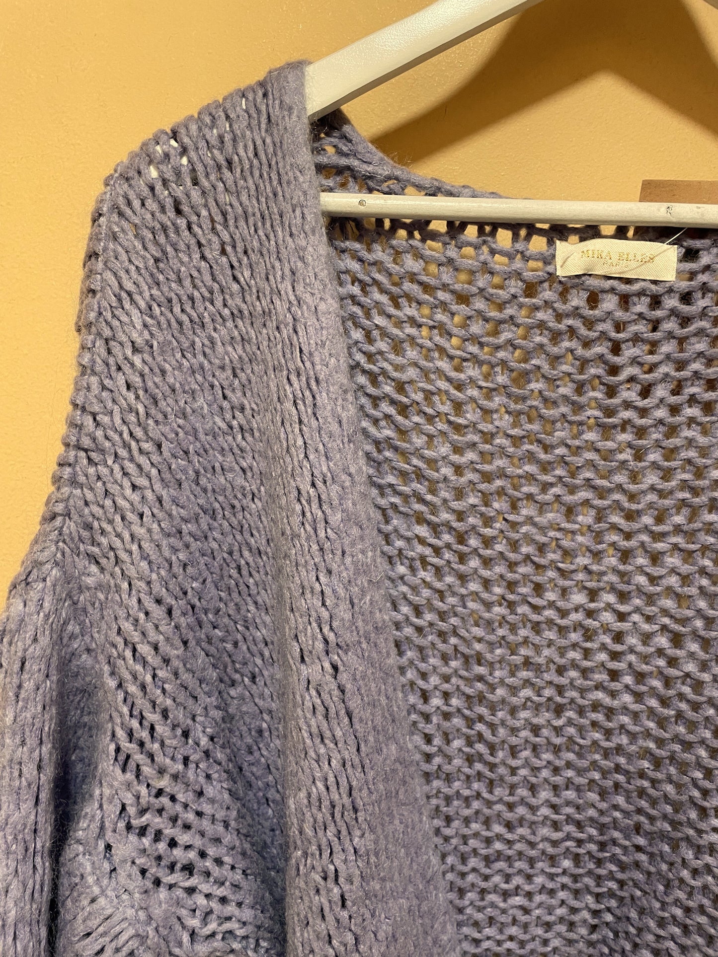 Πλεκτή Γυναικεία Ζακέτα MIKA ELLES Paris σε Λιλά χρώμα (XL)