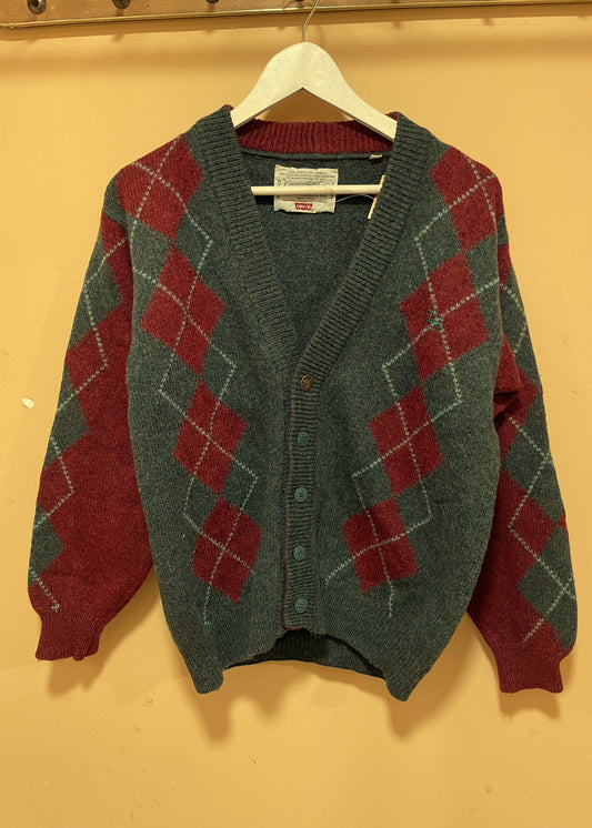 Vintage, Μάλλινη Πλεκτή Ζακέτα Levi's