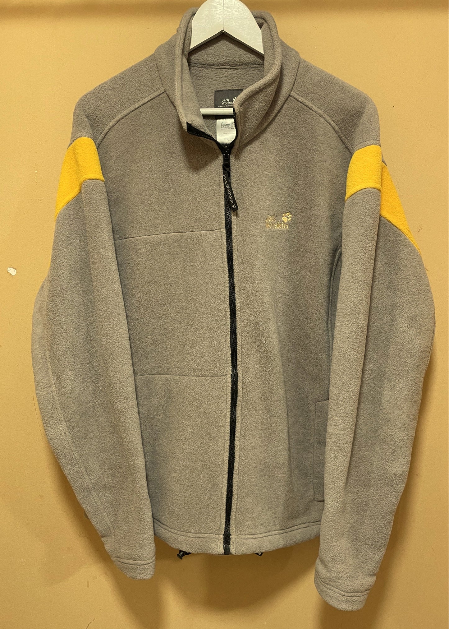 Ανδρική Φλις Ζακέτα JACK WOLFSKIN σε Ανοιχτό Εκρού