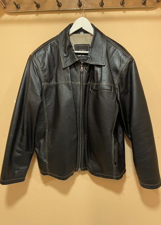 Vintage, Δερμάτινο Ανδρικό Μπουφάν STEVE KETELL