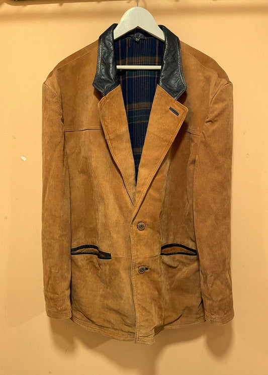 Vintage, Δερμάτινο / Καστόρ Ανδρικό Τζάκετ FRONTLINE Styled by Peter Lukas σε Καφέ