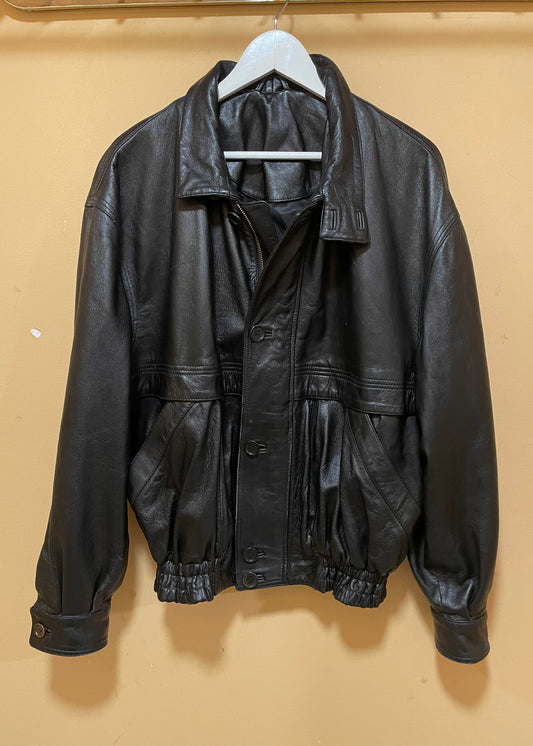 Vintage, Δερμάτινο Ανδρικό Μπουφάν TED LAPIDUS Haute Couture