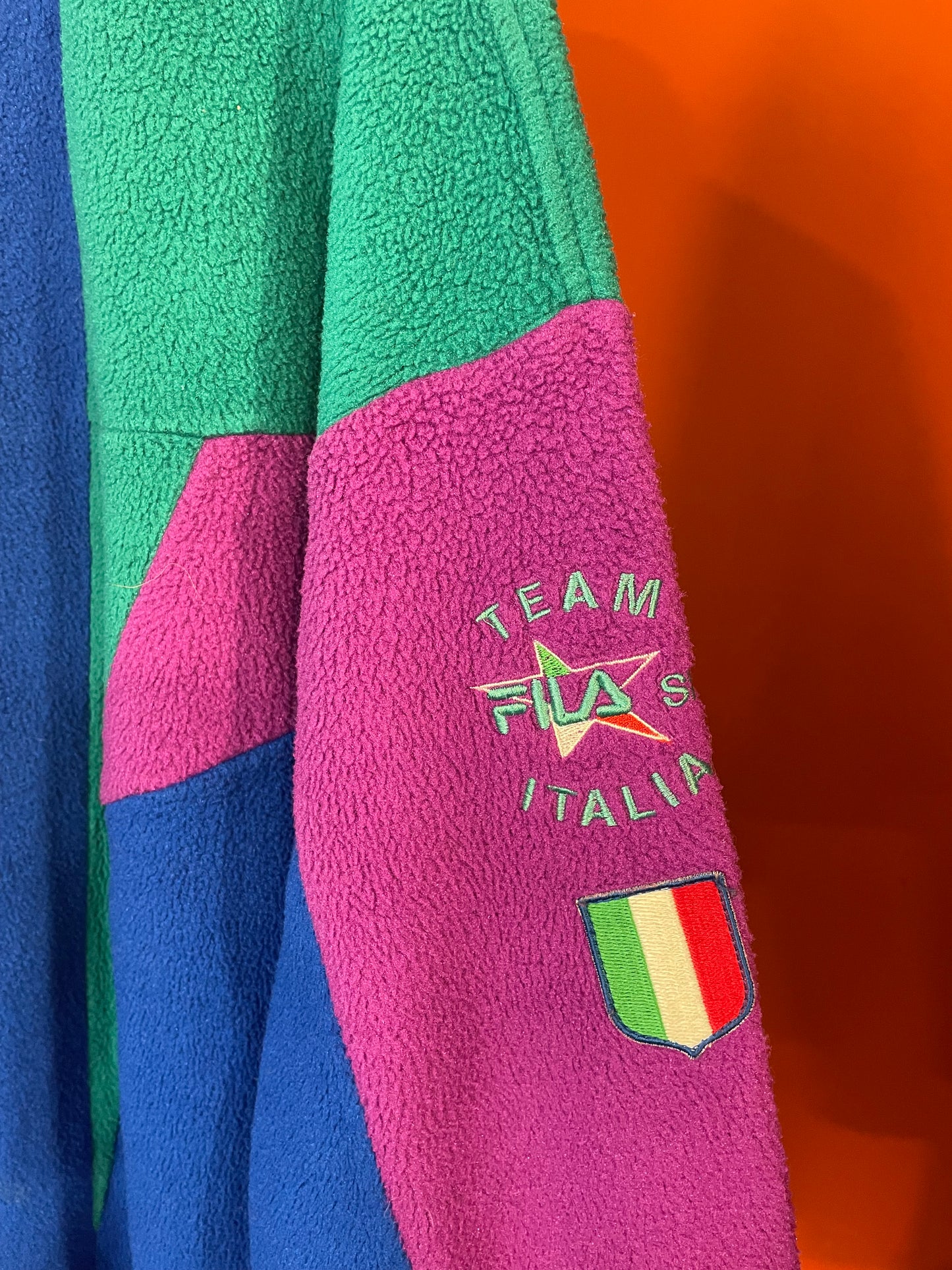 Vintage, Unisex, Φλις Μπλούζα FILA σε Παστέλ χρώματα (XL)