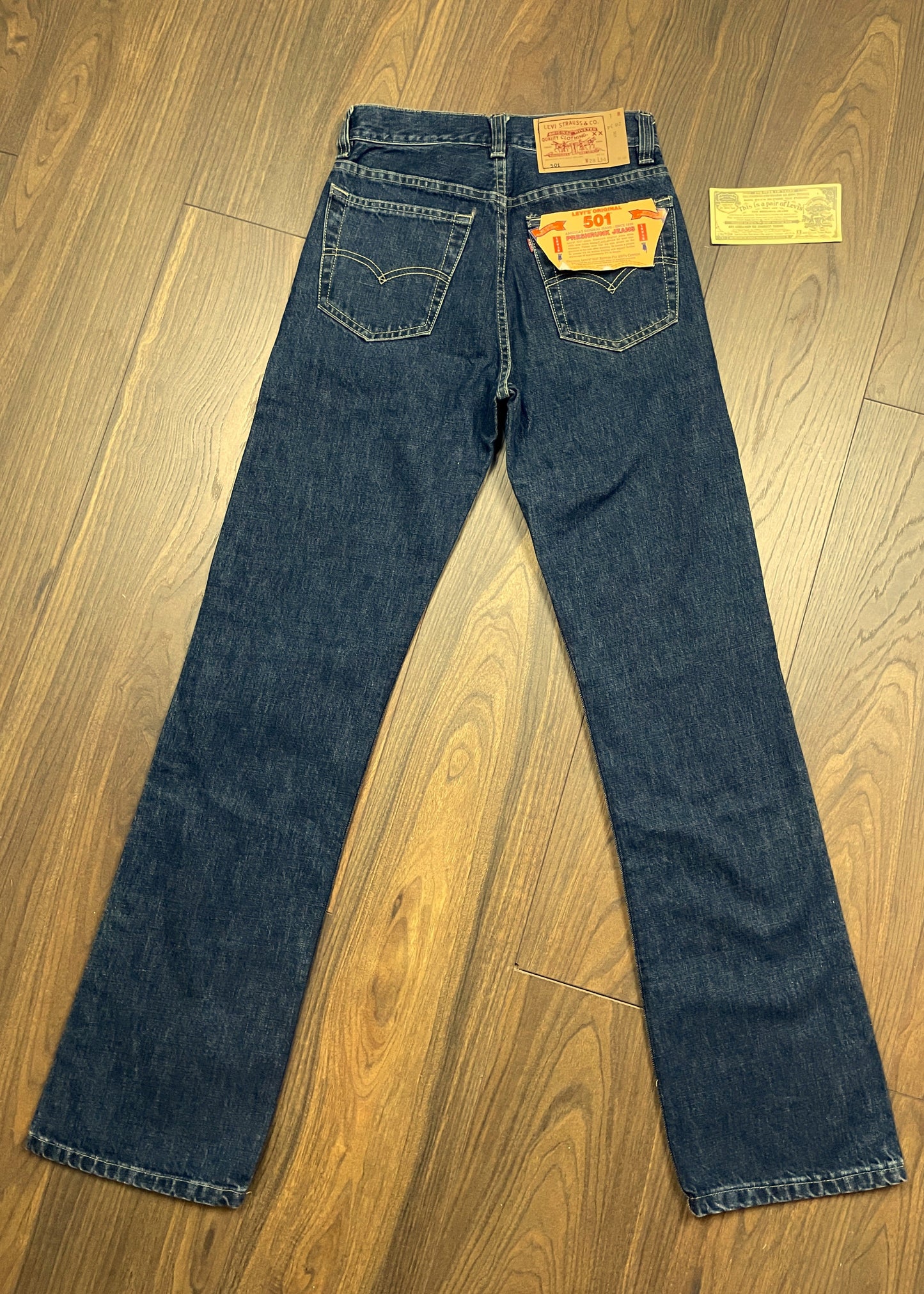 Stock, Γυναικείο Tζιν Παντελόνι LEVI'S 501 σε Σκούρο Μπλε