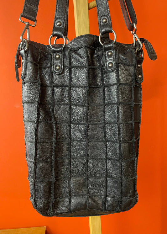 Δερμάτινη, Γυναικεία Τσάντα Ώμου / Χειρός FREDsBRUDER σε Μαύρο