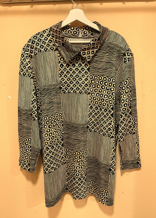 Vintage Γυναικεία Μπλούζα από Βισκόζη σε Καφέ χρώμα (