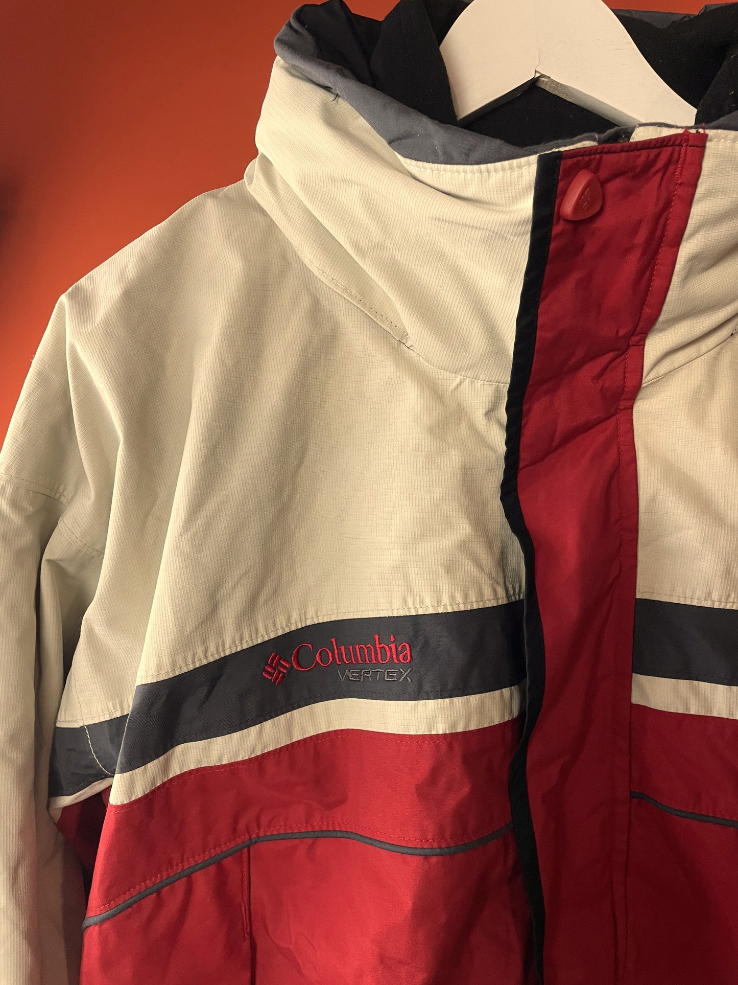 Ανδρικό, Sport Μπουφάν με Αποσπώμενη Φλις Ζακέτα COLUMBIA VERTEX σε Εκρού / Κόκκινο Χρώμα (Άνετο XL)