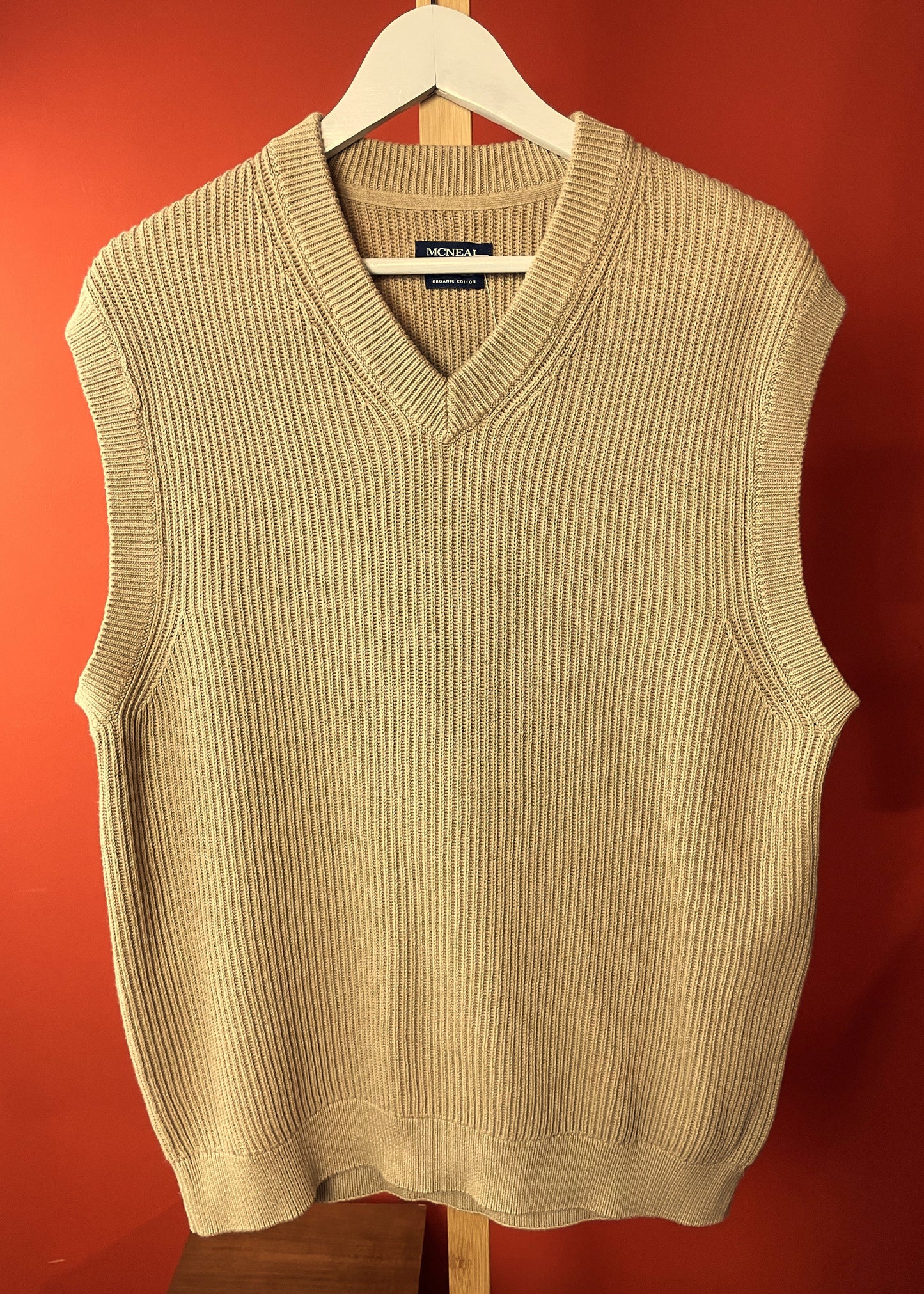 Stock, Ανδρική Πλεκτή Μπλούζα / Πουλόβερ MCNEAL στο χρώμα της Άμμου (Medium)