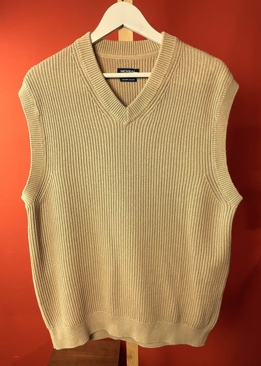 Stock, Ανδρική Πλεκτή Μπλούζα / Πουλόβερ MCNEAL στο χρώμα της Άμμου (Medium)