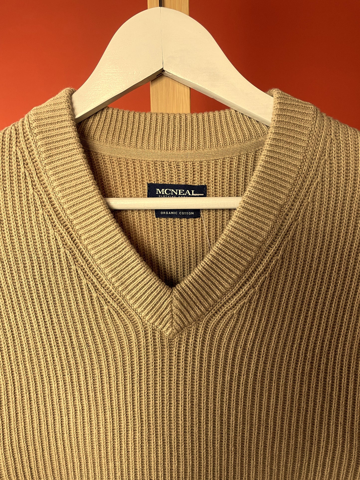 Stock, Ανδρική Πλεκτή Μπλούζα / Πουλόβερ MCNEAL στο χρώμα της Άμμου (Medium)