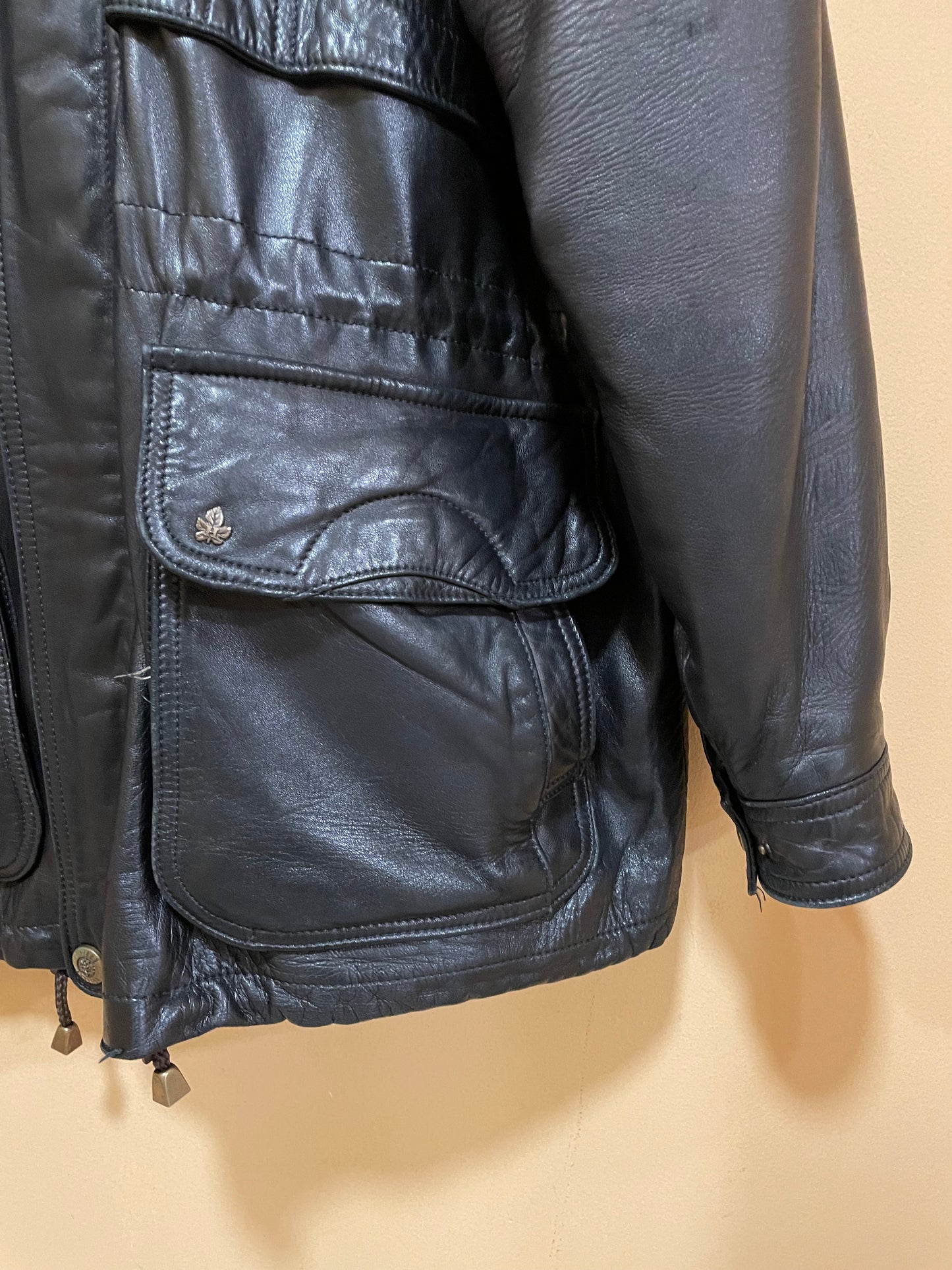 UNIQUE ITEM: Vintage, Δερμάτινο Ανδρικό Μπουφάν HEITORN σε Μαύρο χρώμα (2XL)